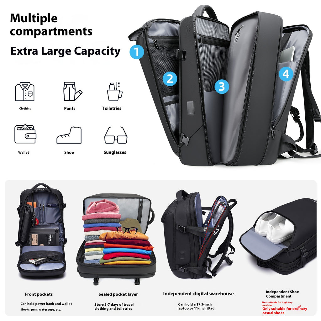 Vakuum-Kompressionsrucksack – multifunktional – Bild 6 | LuxeStyle