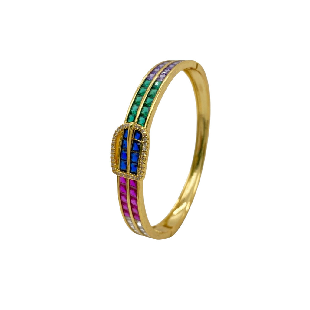 Armband mit Zirkonia und Hufeisen-Schnalle – Bild 2 | LuxeStyle