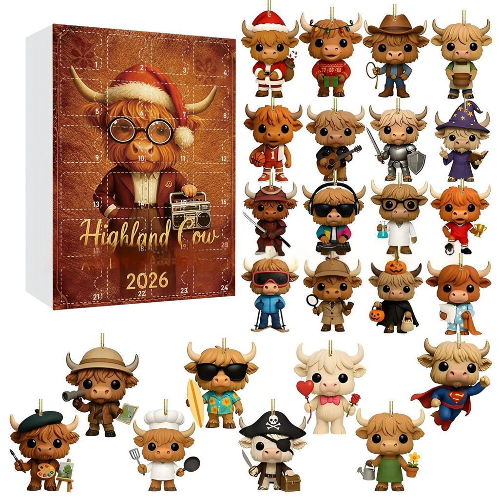 3D Highland Cow Adventskalender | LuxeStyle
