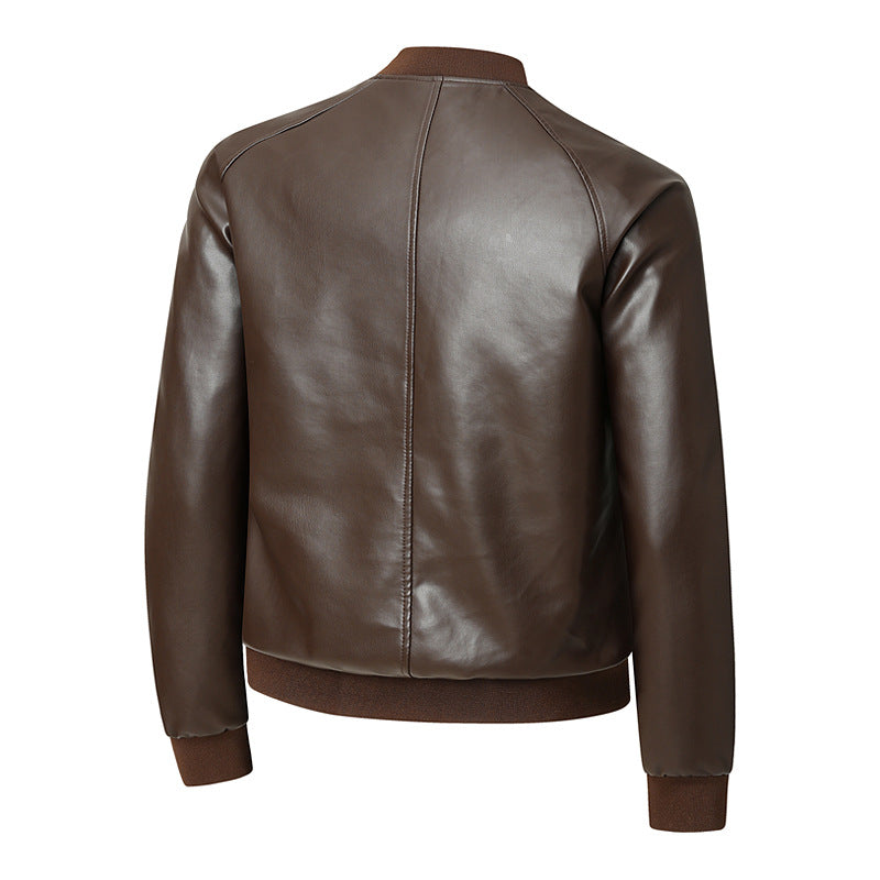 Lederjacke im Korean Style für Herren – Bild 6 | LuxeStyle