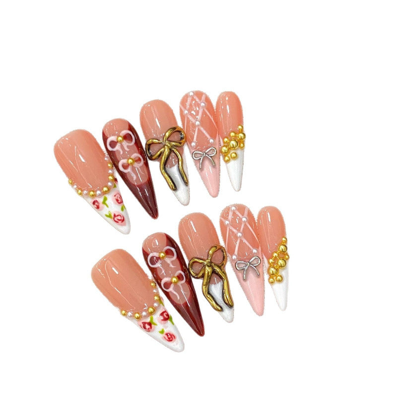 3D-Nageldesign Rot