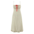 Beiges florales Slip Dress – Bild 5 | LuxeStyle