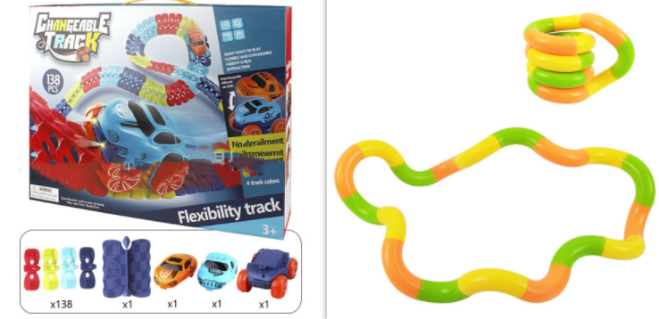 Flexibles Schienenauto-Spielzeugset – Bild 18 | LuxeStyle
