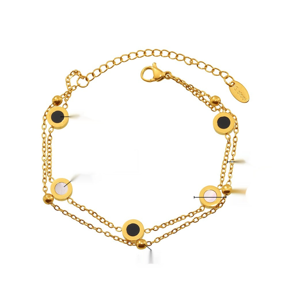 Muschel-Set: Halskette & Armband aus Edelstahl | LuxeStyle