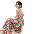 Boho-Kleid mit Ethno-Print und A-Linie