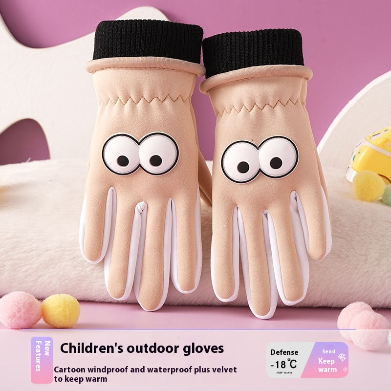 Kinder-Handschuhe Cartoon – Winddicht & Warm