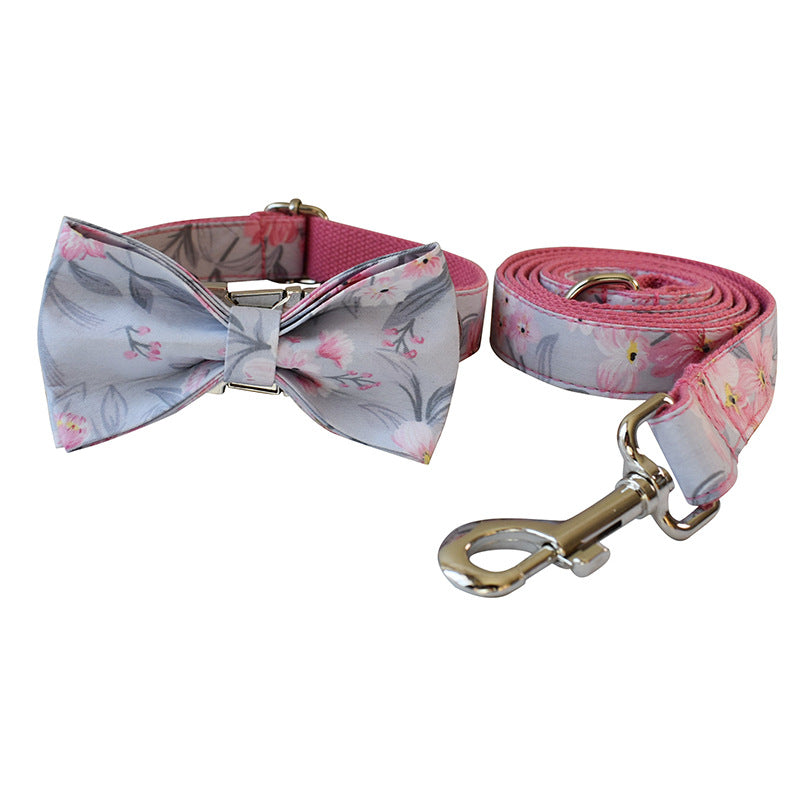 Halsband & Leine mit Bogen im Tusche-Design – Bild 10 | LuxeStyle