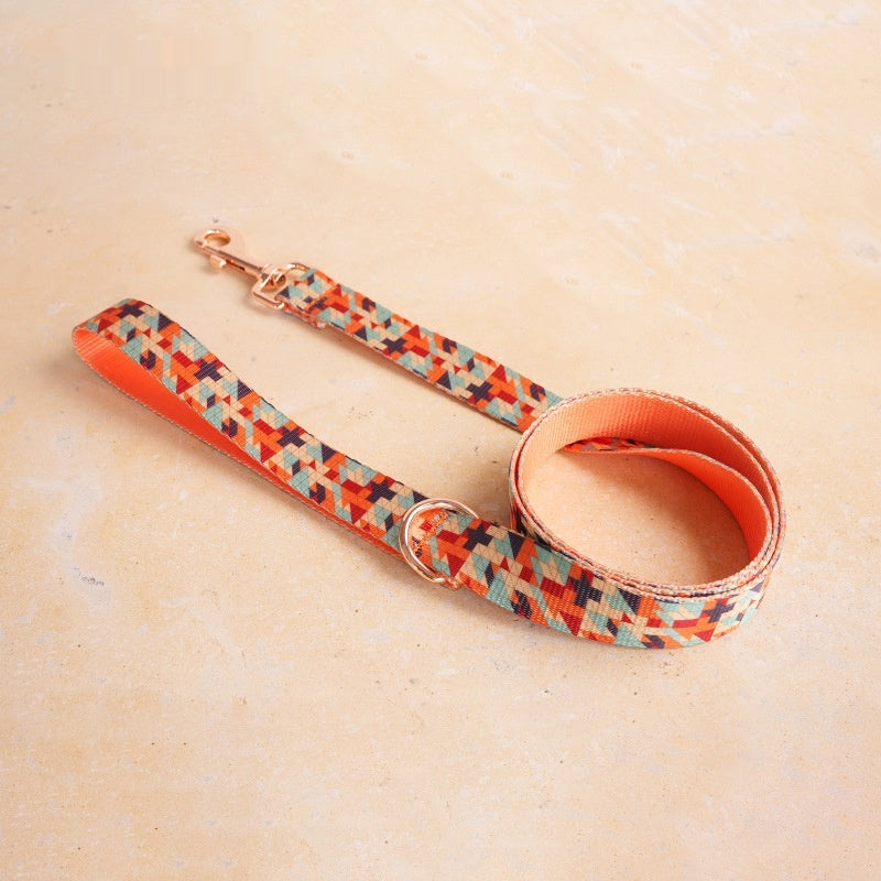 Nylon-Halsband und Leine Set – geometrisches Design – Bild 4 | LuxeStyle