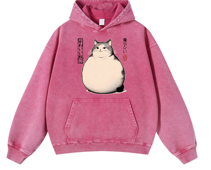 Heavyweight Kapuzenjacke im Used-Look