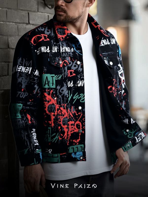 Lockere Jeansjacke im Korea-Stil für Herren – Y044S – Ansicht 7