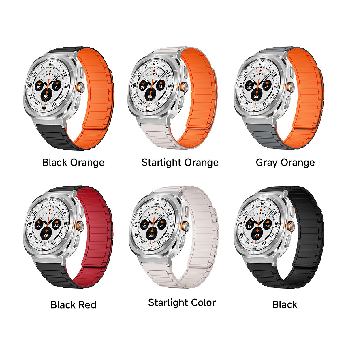 Magnetisches Silikonarmband für Samsung Watch Ultra