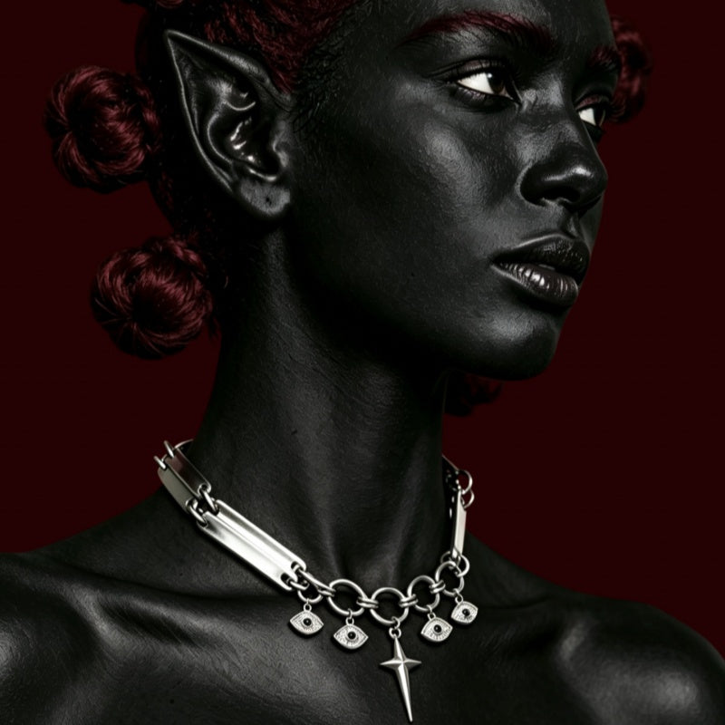 Lilith’s Gaze Halskette aus Titanstahl