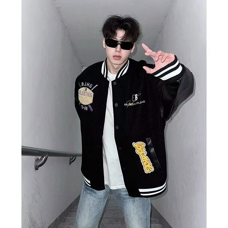 Legere Baseballjacke im Flight-Stil