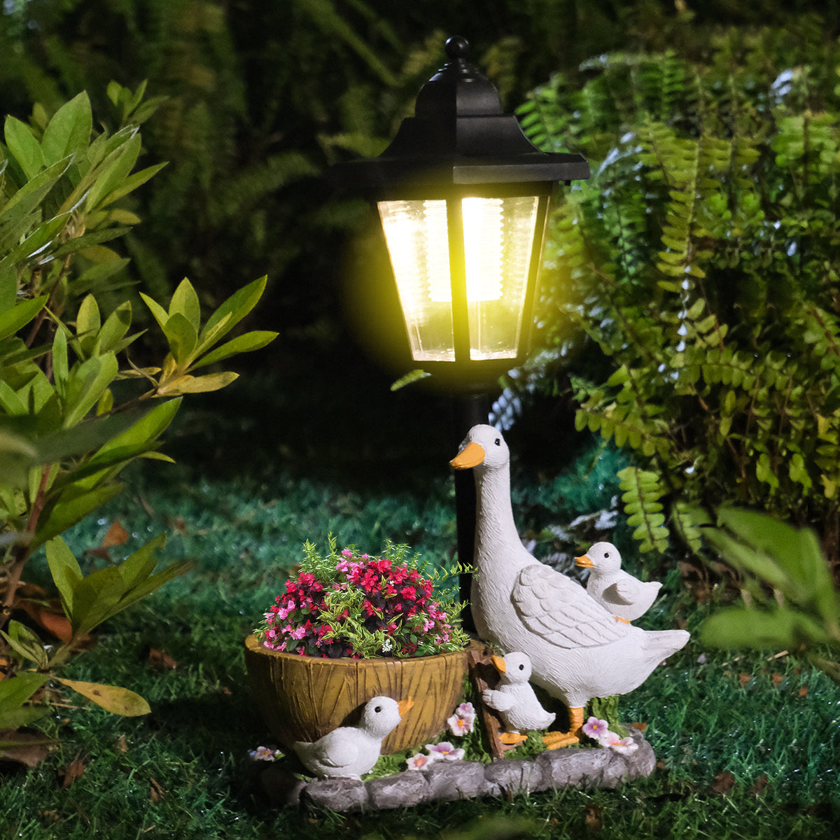 Solar-Gartenlampe Ente – Bild 2 | LuxeStyle