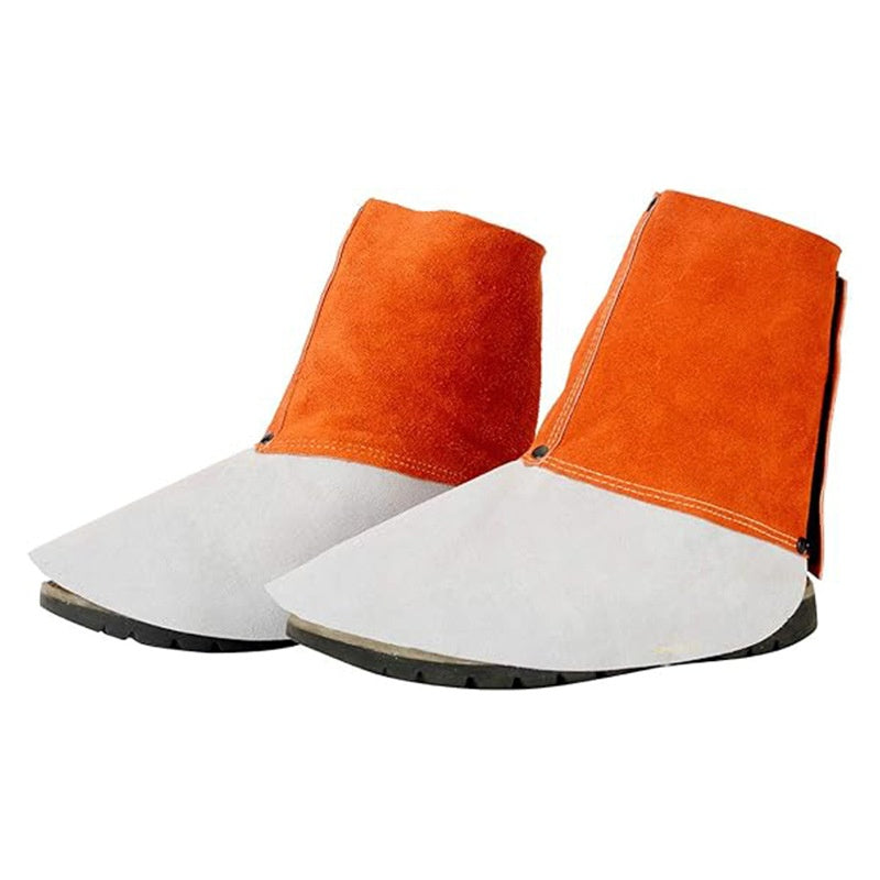 Leder Schweisser-Beinschoner gegen Funken und Spritzer