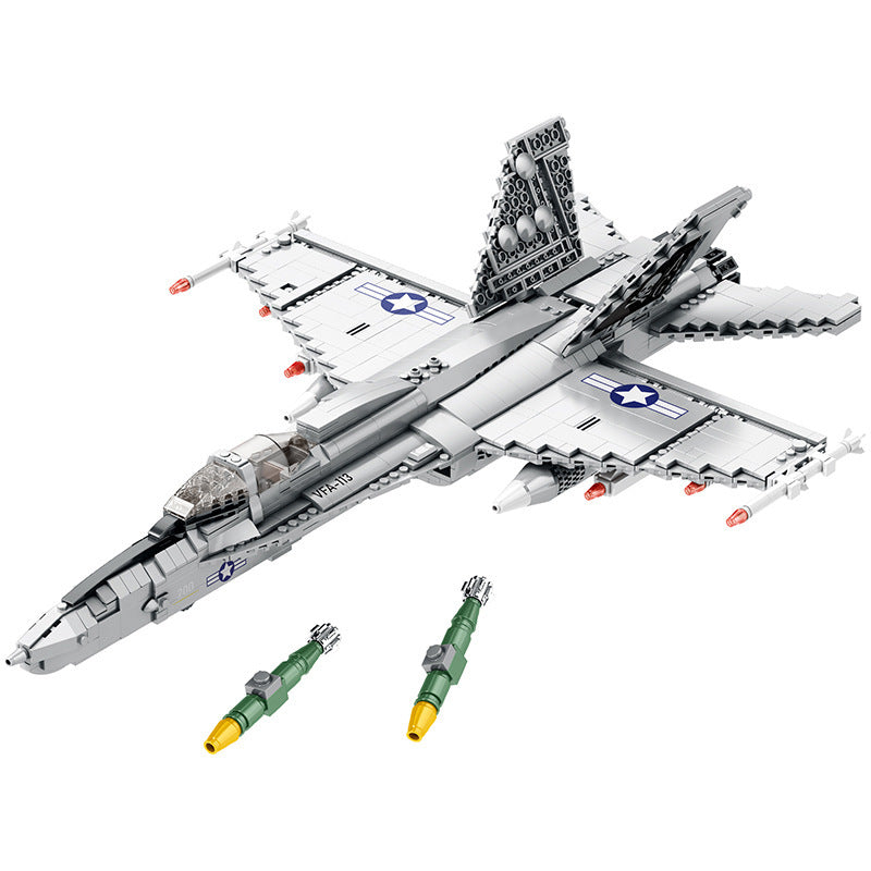 F-22 Militärjet Klemmbausteine (1837 Teile)