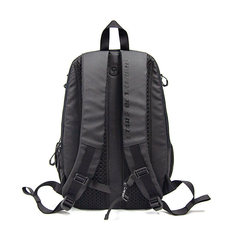Schwarzer Outdoor-Rucksack für Motorräder | LuxeStyle
