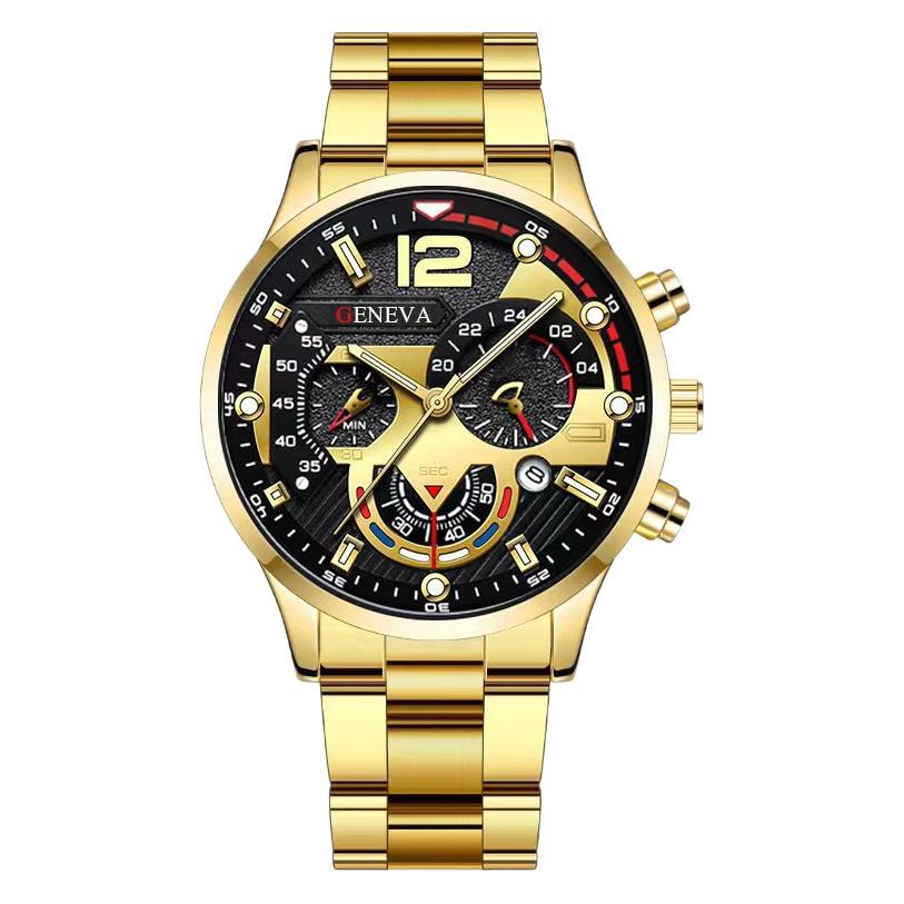 Herren Business Armbanduhr mit drei Zifferblättern