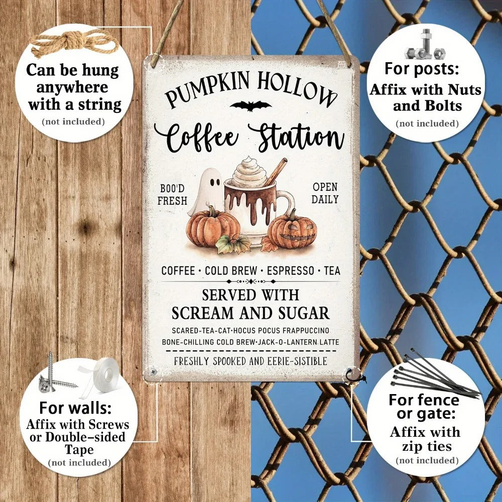 Halloween-Blechschild «Dessert Guide», 20 × 30 cm – Bild 2 | LuxeStyle