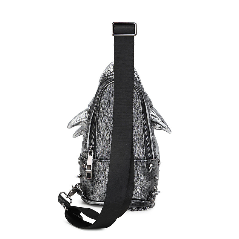 Cargobag mit Kette – Schwarz, Gold, Silber – Bild 2 | LuxeStyle