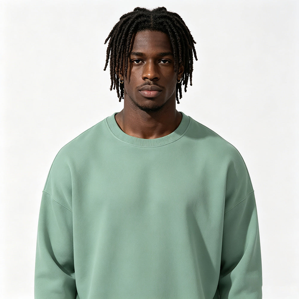 Gefüttertes extra-dickes Rundhals-Sweatshirt