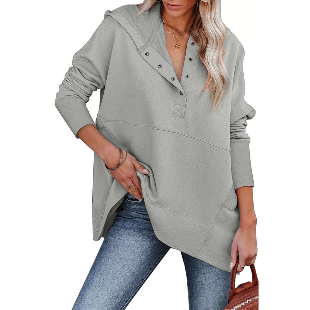 Lockerer Batwing Hoodie für Damen