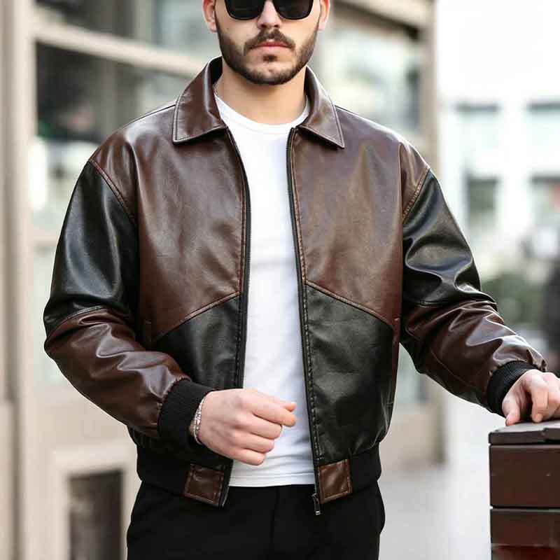 Retro-Jacke im American Style, lockerer Schnitt