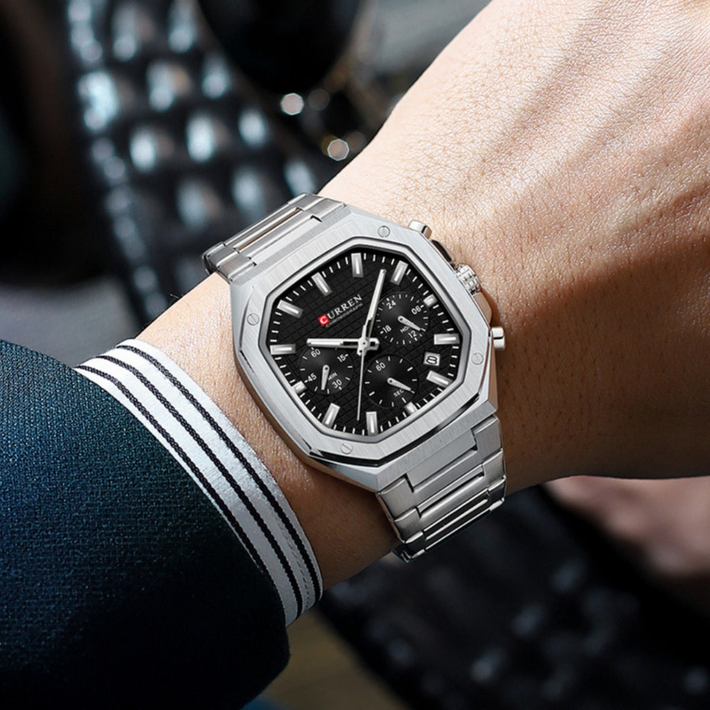 Unisex-Armbanduhr mit Sechshandigem Kalender und Wasserdicht