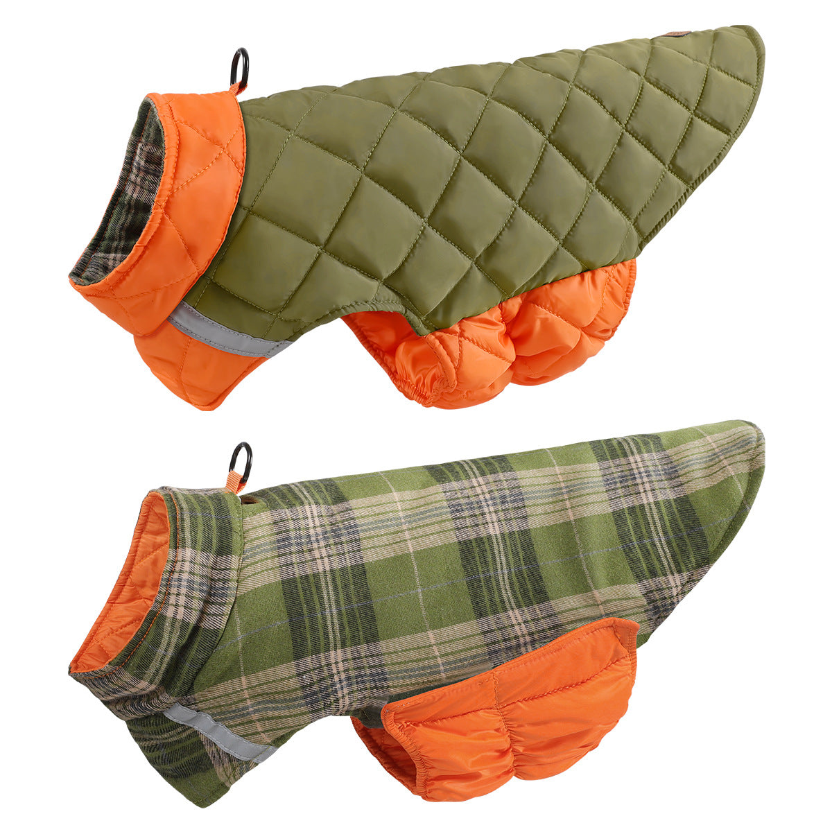 Reflektierende Plaid-Weste für Hunde