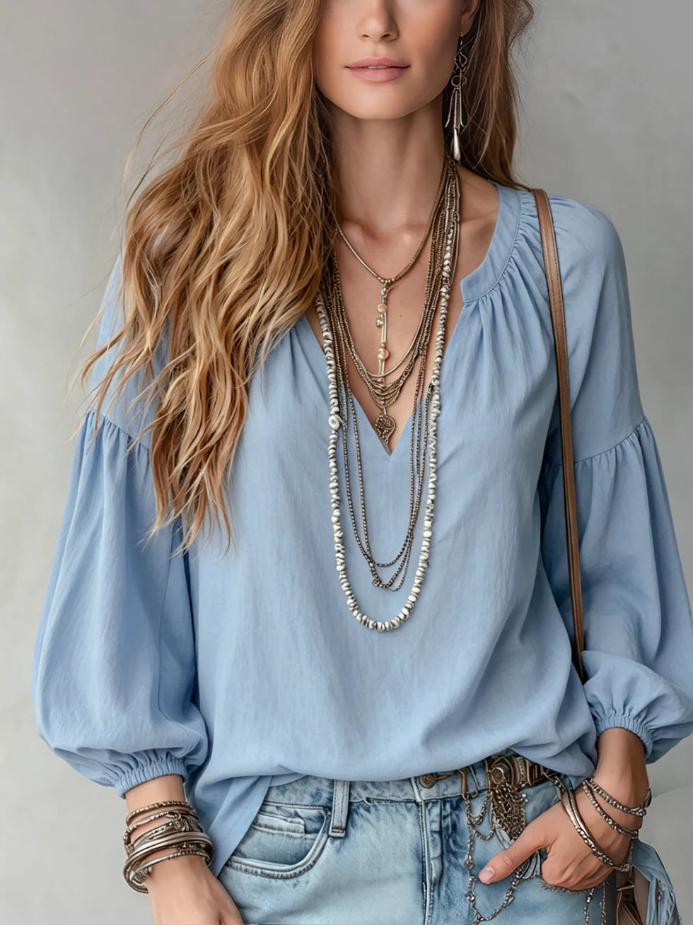 Weites Langarmshirt