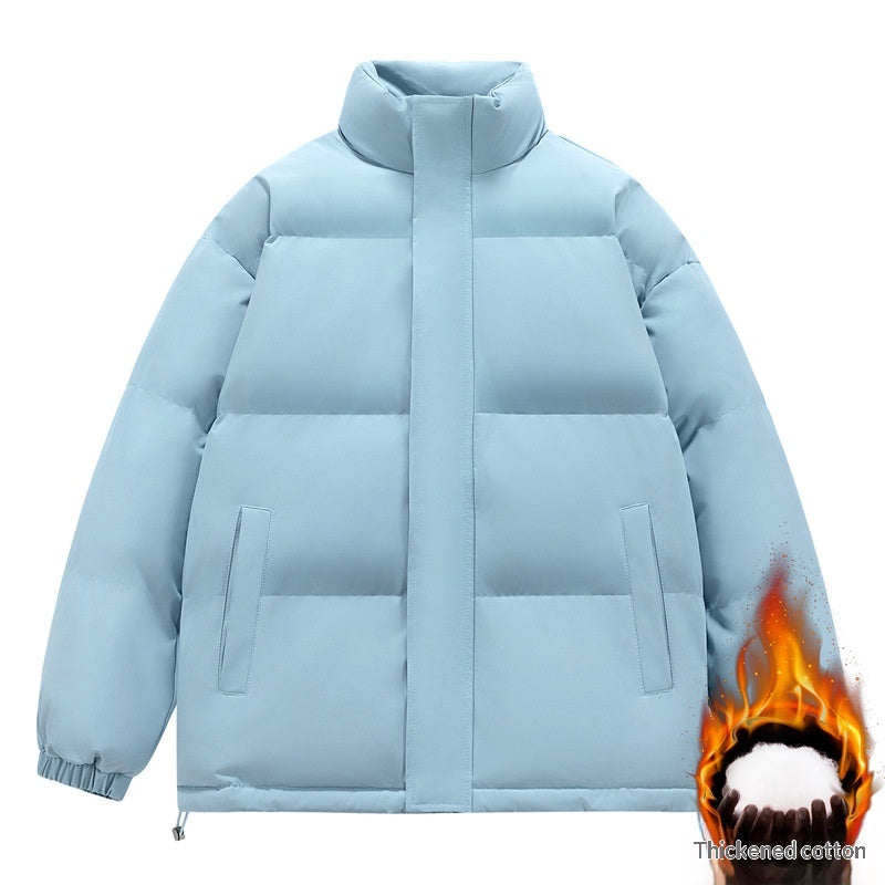 Gefütterte Herrenjacke mit Stehkragen