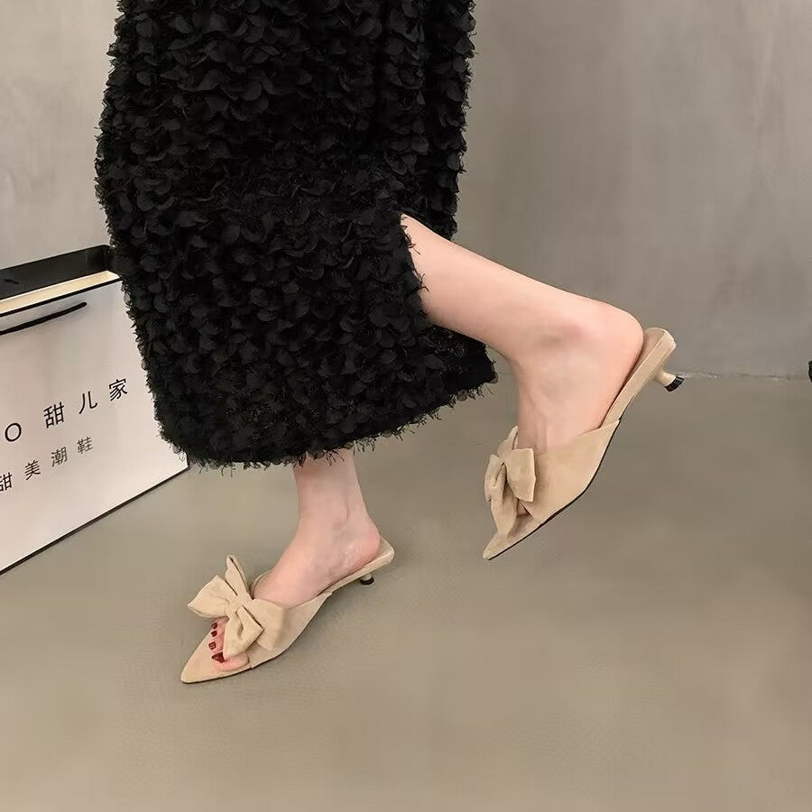 Spitze High-Heel Sandalen im Elfen-Look