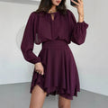 Figurbetontes A-Linien-Kleid mit Schnürung – Bild 6 | LuxeStyle