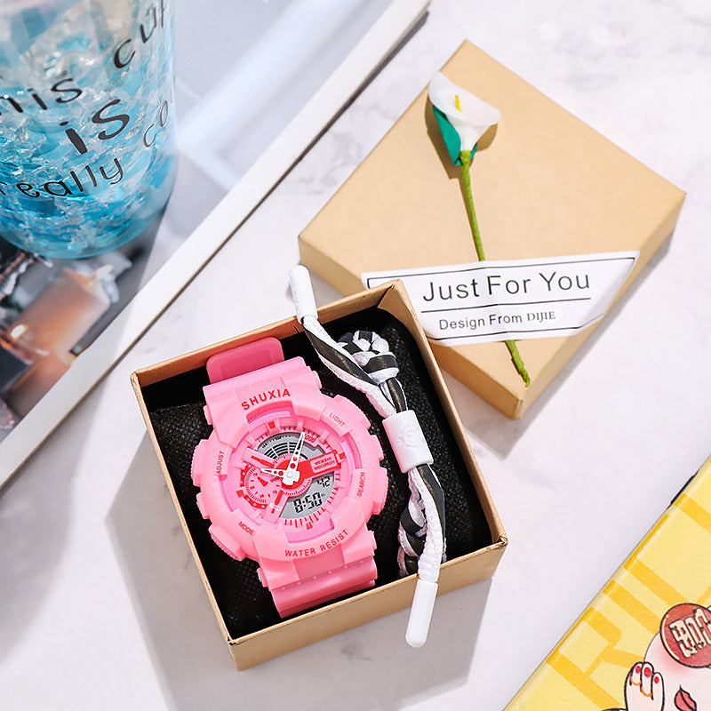Sportliche Smartwatch mit Doppelanzeige 50 mm | LuxeStyle