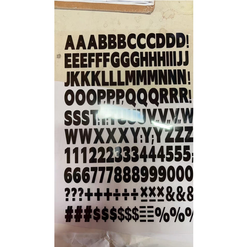 Aufbügler Buchstaben und Zahlen