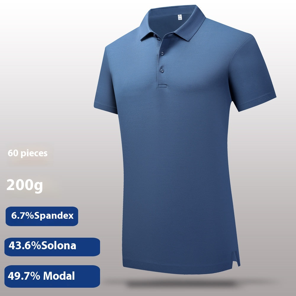 Lanjing Modal Poloshirt mit Revers – Bild 3 | LuxeStyle