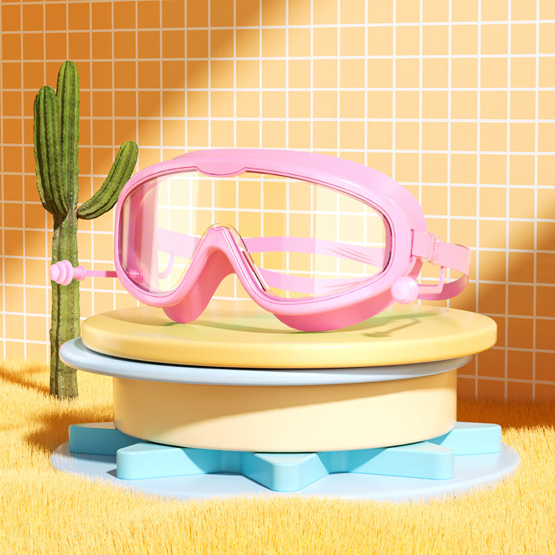 Kinder Schwimmbrille – grosser Rahmen, wasserdicht