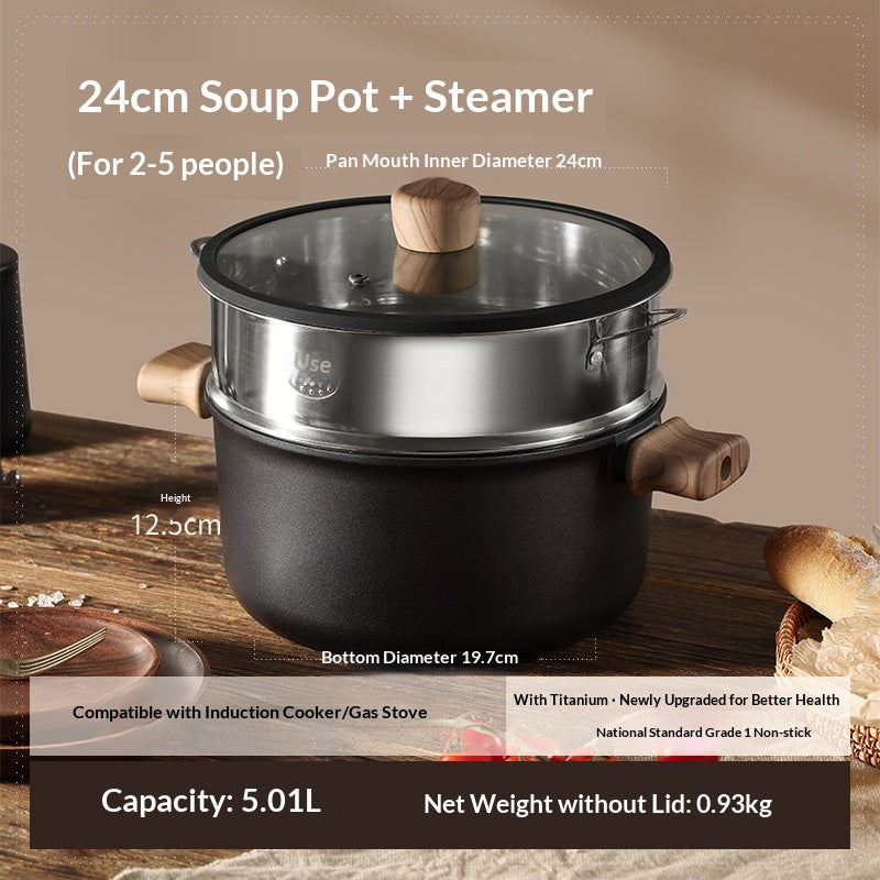 Universal Kochtopf 24cm für Induktion & Gasherd