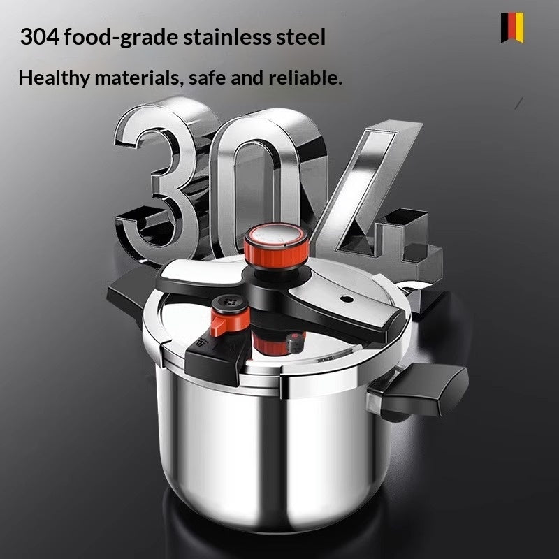 Gas-Druckkochtopf aus Edelstahl