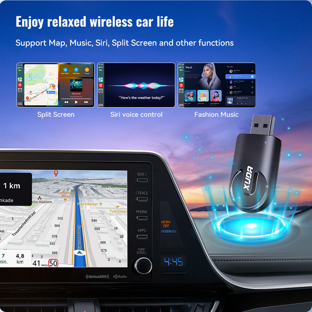 Mini 2-in-1 CarPlay USB Interface Wireless