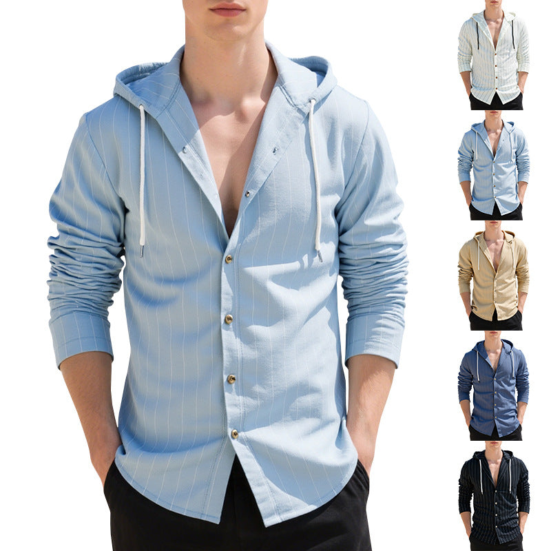 Slim-Fit Kapuzen-Cardigan für Herren – Bild 3 | LuxeStyle