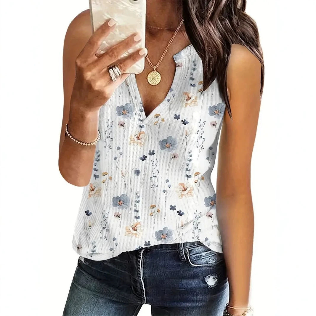 Sommerliches Floral-Print Tanktop