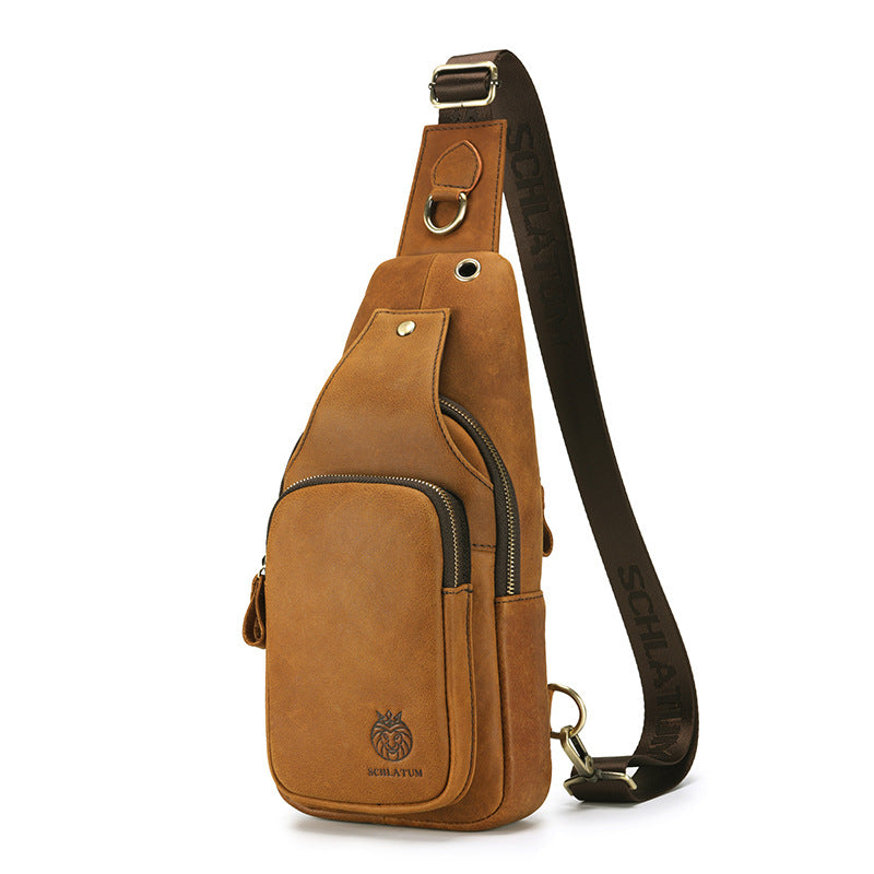 Retro Sling Bag aus Vollnarbenleder