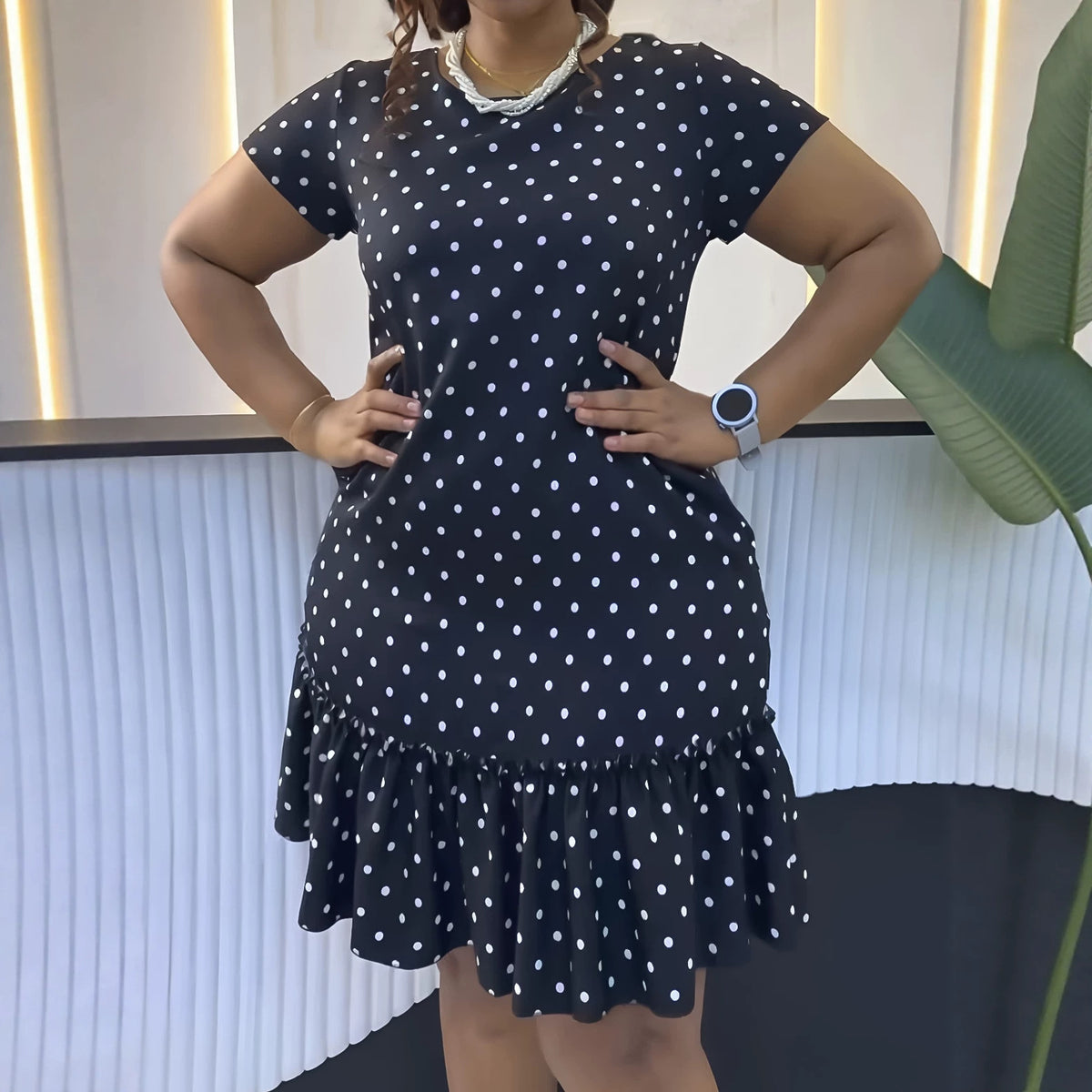 Polka-Dot-Strickkleid – Bild 6 | LuxeStyle