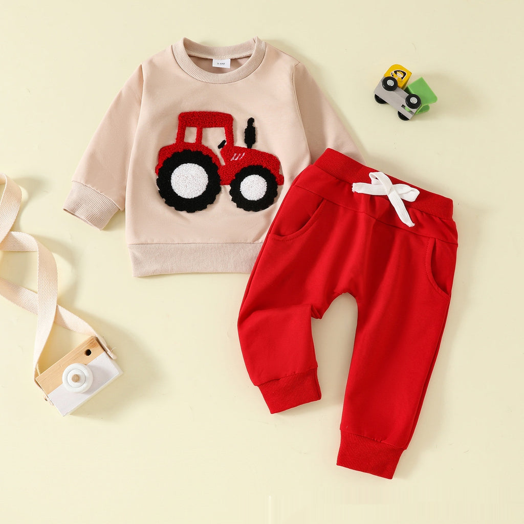 Langärmliges Baumwoll-Set für Babys – Bild 4 | LuxeStyle