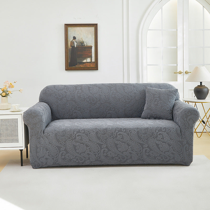 3D-Jacquard-Sofahülle geometrisches Muster minimalistisch
