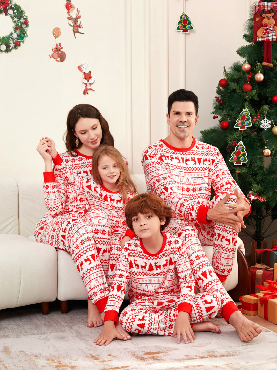 Loungewear Pyjama-Set für die ganze Familie