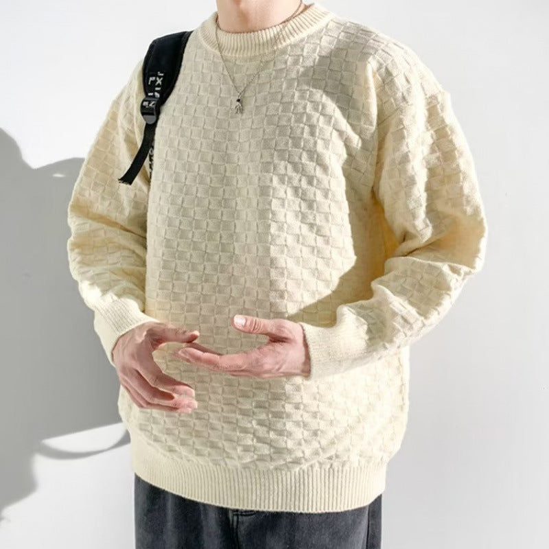 Herren-Jacquardpullover Herbst/Sommer Trendig locker