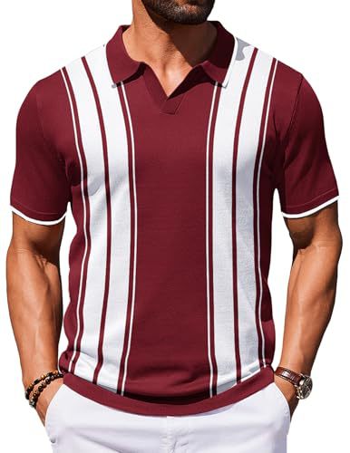 Herren Retro-Print Kurzarm-Shirt