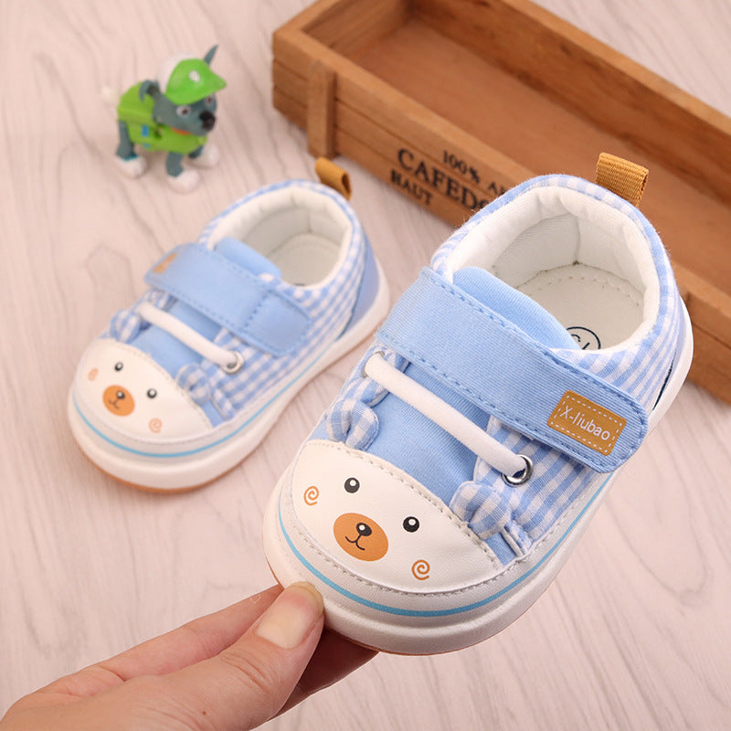 Baby-Lauflernschuhe mit Comic-Motiv – Bild 1 | LuxeStyle